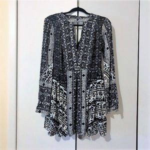 Free People deep V mini dress!